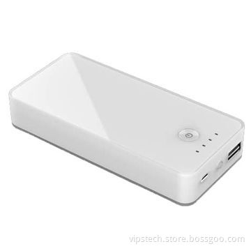 10,000mAh MP3 Player Charger, Transparent Crystal Design, High-efficiency TorchNew